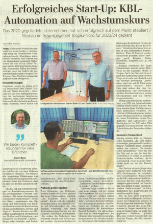 Read more about the article KBL Automation auf Wachstumskurs